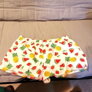 Victoria's Secret PINK pajama shorts in fun pattern,  size large.
